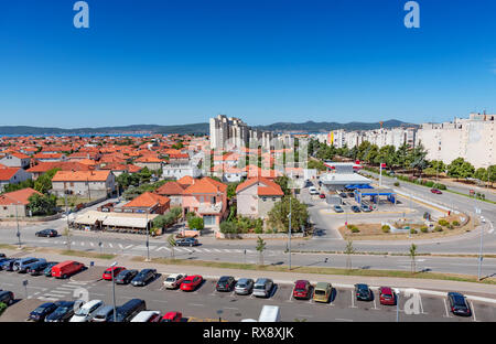 Vue de la ville de Zadar, Croatie Banque D'Images