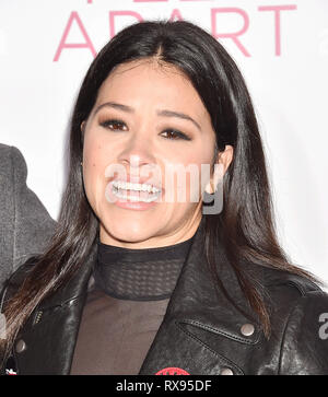 WESTWOOD, CA - le 07 mars : Gina Rodriguez assiste à la première de 'cinq pieds de Lionsgate Apart' à Fox Bruin Theatre sur Mars 07, 2019 à Los Angeles, Banque D'Images