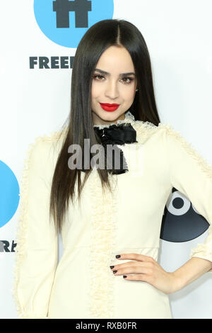 Hiver 2019 Le TCA Press Tour - Disney ABC Television tenue à l'hôtel Langham Huntington Hotel comprend : Sofia Carson Où : Pasadena, California, United States Quand : 05 Feb 2019 Credit : Sheri Determan/WENN.com Banque D'Images