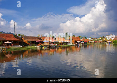 Umar Lake in situ, Marché Flottant, Lembang, Bandung, Indonésie Banque D'Images