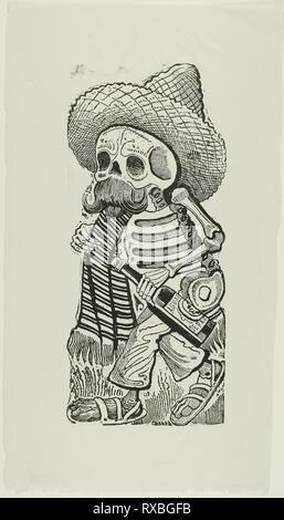 Calavera de Francisco Madero, à partir de la Calavera. Maderista José Guadalupe Posada (1852-1913), mexicaine, publié par le Club de dessin et d'impression de l'Art Institute de Chicago. Date : 1944. Dimensions : 300 x 133 mm (image) ; 407 x 229 mm (feuille). Gravure de secours à partir d'une plaque de zinc sur l'ivoire-gris Chine papier. Origine : Mexique. Musée : le Chicago Art Institute. Banque D'Images