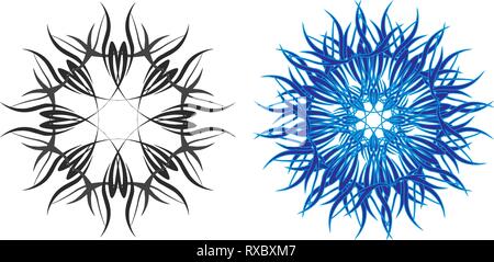 Série de mandalas brillant ornement dans différentes formes. Illustration vecteur eps Illustration de Vecteur