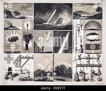 1849 Les photos Atlas Meteorological Imprimer montrant diverses conditions atmosphériques, y compris les nuages et les effets de la lumière du soleil Banque D'Images