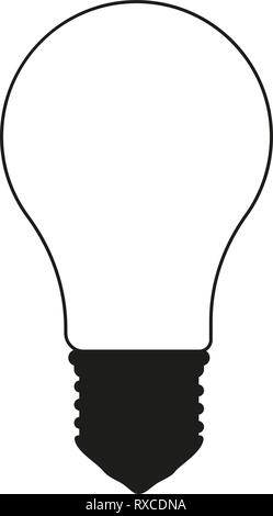 Lampe blanche et noire Illustration de Vecteur