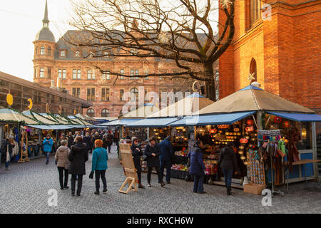 Marché de Noël, Wiesbaden, Hesse, Allemagne Banque D'Images