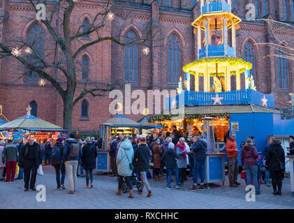 Marché de Noël, Wiesbaden, Hesse, Allemagne Banque D'Images