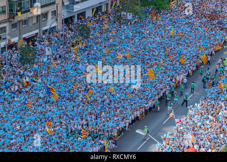 La fête nationale catalane 11/09/2015 Banque D'Images