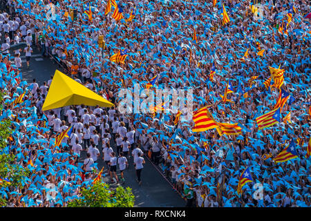 La fête nationale catalane 11/09/2015 Banque D'Images