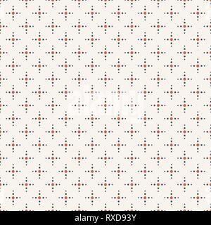 Abstract vector seamless pattern minimaliste. Répéter régulièrement traverse fait de points. Arrangement Diagonal. La texture élégante moderne. Vecteur. Illustration de Vecteur