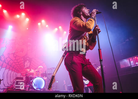 Los Angeles, CA, USA. Mar 8, 2019. Albert Hammond Jr. à la Fonda Theatre de Los Angeles, Californie le 8 mars 2019. Crédit : Steve Rose Punch/media/Alamy Live News Banque D'Images