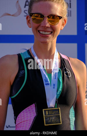 Abu Dhabi, EAU. 09Th Mars, 2019. - Abu Dhabi, EAU : dernier jour du monde de triathlon de Daman et Cérémonie de Abu Dhabi. Credit : Fahd Khan/Alamy Live News Banque D'Images