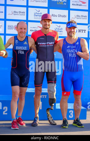 Abu Dhabi, EAU. 09Th Mars, 2019. - Abu Dhabi, EAU : dernier jour du monde de triathlon de Daman et Cérémonie de Abu Dhabi. Credit : Fahd Khan/Alamy Live News Banque D'Images