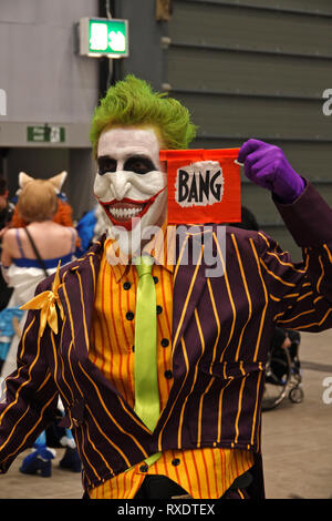 Liverpool, Royaume-Uni 9 mars 2019. Comic Con 2019 au Centre d'exposition sur le front de mer de Liverpool. Credit : Ken Biggs/Alamy Live News. Banque D'Images