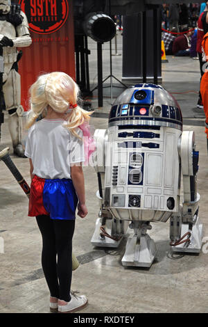 Liverpool, Royaume-Uni 9 mars 2019. Comic Con 2019 au Centre d'exposition sur le front de mer de Liverpool. Credit : Ken Biggs/Alamy Live News. Banque D'Images