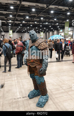 Liverpool, Royaume-Uni 9 mars 2019. Comic Con 2019 au Centre d'exposition sur le front de mer de Liverpool. Credit : Ken Biggs/Alamy Live News. Banque D'Images