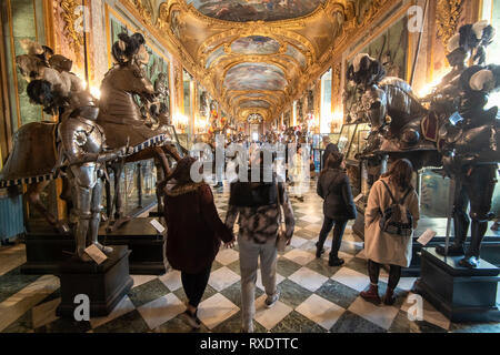 Torino, Italie, 21th Mars, 2019. Semaine de musées, l'initiative promue par le Ministère des biens et des activités culturels permet d'accéder gratuitement à tous les musées d'état du 5 au 10 mars dans la photo : Royal Armory Crédit : LaPresse/Alamy Live News Banque D'Images