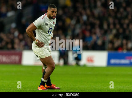 Twickenham, London, UK. 9 mars 2019. 09/03/2019 Joe Cokanasiga d'Angleterre au cours de la Guinness 6 Nations match entre l'Angleterre et l'Italie à Twickenham. Credit:Paul Harding/Alamy Live News Banque D'Images