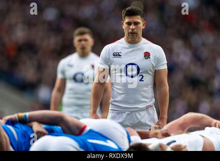 Twickenham, London, UK. 9 mars 2019. 09/03/2019 Ben Youngs de l'Angleterre au cours de la Guinness 6 Nations match entre l'Angleterre et l'Italie à Twickenham. Credit:Paul Harding/Alamy Live News Banque D'Images