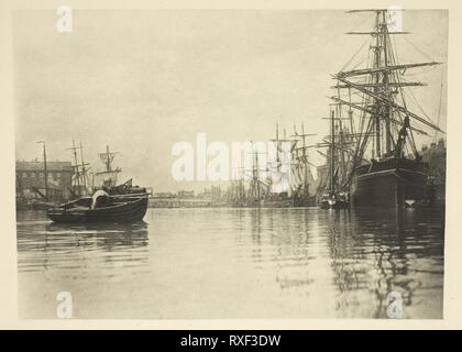 Le havre de paix. Peter Henry Emerson ; anglais, né à Cuba, 1856-1936. Date : 1887. Dimensions : 12.8 × 17.8 cm (image), 25 × 30 cm (papier). Photoetching, pl. XXIV de l'album 'Wild Life sur un raz de l'eau : Les aventures d'un House-Boat et son équipage' (1890), edition 270/500. Origine : Angleterre. Musée : le Chicago Art Institute. Banque D'Images