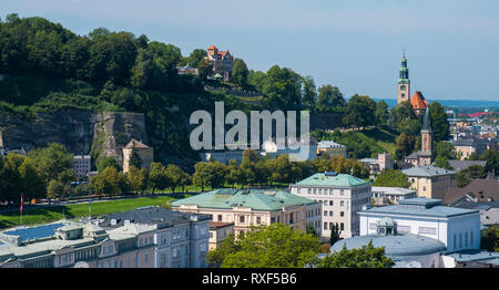 Vue sur les toits de Salzbourg, Autriche, Europe Banque D'Images