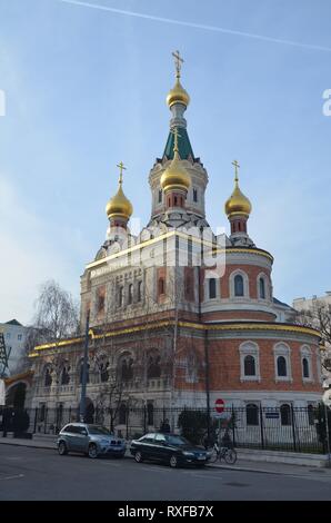 Wien, die Hauptstadt Österreichs : Die russisch-orthodoxe Saint-Nicolas Kathedrale Banque D'Images