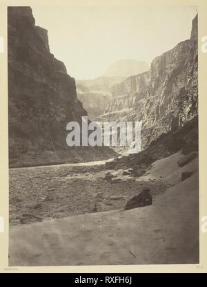 Le Grand Canyon du Colorado, de la bouche de Kanab, laver à l'Ouest. William H. Bell ; American, 1830-1910. Date : 1872. Dimensions : 27,5 x 20,4 cm (image/papier) ; 49,7 x 38,2 cm (page d'album). L'albumine. Origine : Etats Unis. Musée : le Chicago Art Institute. Banque D'Images