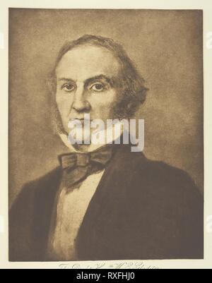 La Très Honorable W.E. Gladstone, député Henry Cameron Hay Herschel (anglais, 1852-1911) ; d'après George Frederick Watts (anglais, 1817-1904). Date : 1888-1898. Dimensions : 24,6 × 19 cm (image), 45 × 36,8 cm (page d'album). La plaque de photogravure, 10 de l'album 'Lord Tennyson et ses amis' (1893), edition 138/140. Origine : Angleterre. Musée : le Chicago Art Institute. Banque D'Images