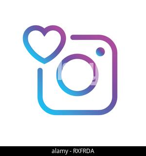 Icône étiquette comment les médias sociaux dégradés Instagram. Le bouton Commentaire Insta, symbole, l'interface utilisateur, signe, logo. Signe, symbole de message post. Vector illustration Illustration de Vecteur