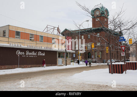 Sault Sainte Marie, district d'Algoma, Ontario, Canada Banque D'Images