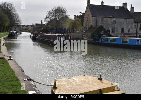 Le canal Kennet et Avon, Bradford on Avon Banque D'Images