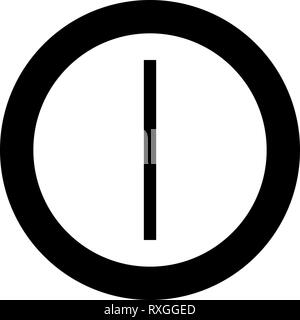Rune Isa gel glace icône symbole vecteur de couleur noire en cercle autour de l'image simple style illustration télévision Illustration de Vecteur