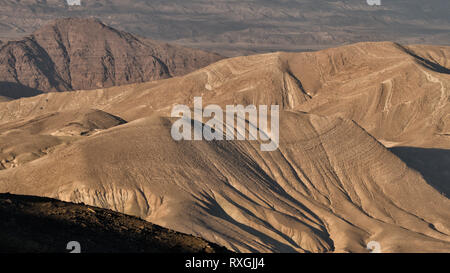 Ash Sharah Mountains. La Jordanie. Un typique paysage jordanien. Banque D'Images