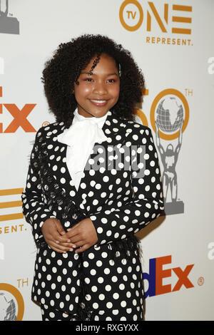 Los Angeles, CA, USA. Mar 9, 2019. LOS ANGELES - Oct 9 : Laya DeLeon Hayes à la 50ème NAACP Image Awards nominés déjeuner à l'hôtel Loews Hollywood Hotel, le 9 mars 2019 à Los Angeles, CA : Crédit Kay Blake/ZUMA/Alamy Fil Live News Banque D'Images