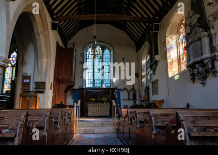 L'église de St Barthélemy, le Livre vert, Otford, dans le Kent Banque D'Images