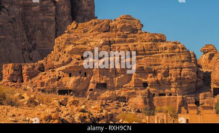 Ancienne ville de Petra, Jordanie Banque D'Images