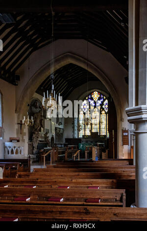 L'église de St Barthélemy, le Livre vert, Otford, dans le Kent Banque D'Images