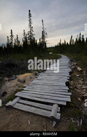 Eeyou Istchee Waskaganish, Territoire de la Baie James, Québec, Canada Banque D'Images