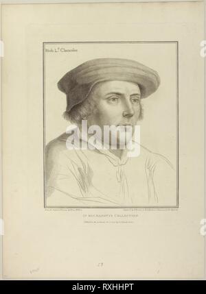 Seigneur riche. Francesco Bartolozzi (italien, 1727-1815) ; après Hans Holbein le jeune (allemand, 1497-1543). Date : 1794. Dimensions : 325 x 264 mm (image) ; 395 x 331 mm (plaque) ; 540 x 396 mm (feuille). Rouleau (gravure sur papier vélin ivoire. Origine : Italie. Musée : le Chicago Art Institute. Banque D'Images