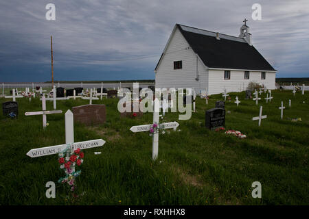 Eeyou Istchee Waskaganish, Territoire de la Baie James, Québec, Canada Banque D'Images