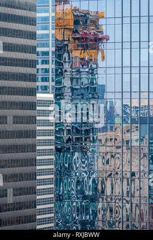 Détail de bâtiments dans le centre-ville de Chicago Banque D'Images