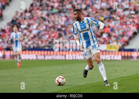 L'En-Nesyri CD Leganes Youssef au cours de la Liga match entre l'Atletico de Madrid et CD Leganes à Wanda stade Metropolitano de Madrid. (Score final 1-0 Atletico de Madrid Leganes CD) Banque D'Images