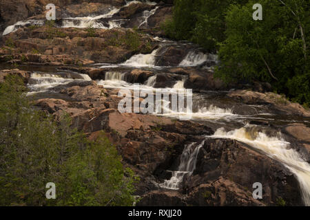 Aubrey Falls Provincial Park, District d'Algoma, Ontario, Canada Banque D'Images