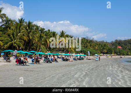 Samara Guanacaste Costa / Rica-January,25, 2019 : plage de Samara. Plage sur la côte Pacifique du Costa Rica. Banque D'Images