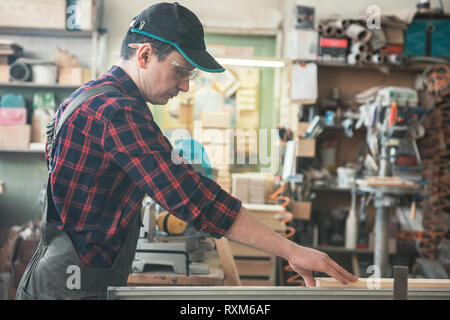 Chef de bloc de bois rabotés Banque D'Images