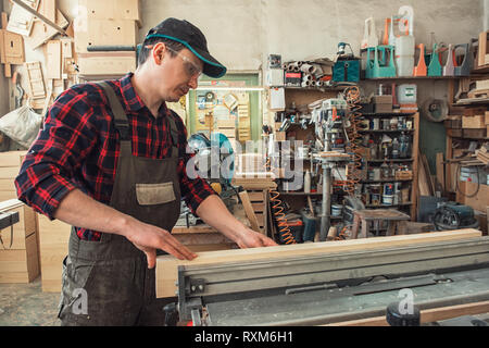 Chef de bloc de bois rabotés Banque D'Images