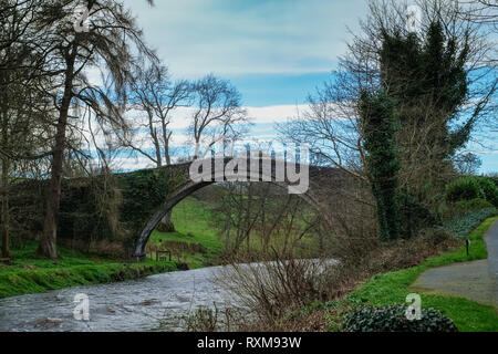 Le Vieux Pont ou Brigg dans près de Alloway Ayr en Ecosse le point central d'un grand nombre de poèmes de Burns. Banque D'Images