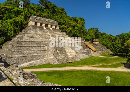 Templo de las Inscripciones, Palenque, Chiapas, Mexique Banque D'Images