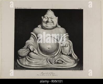 La figure de porcelaine de Chine (prises de la collection privée de Monsieur Charles Philipon), la plaque 416. Honoré Daumier Victorin ; français, 1808-1879. Date : 1834. Dimensions : 214 × 242 mm (image) ; 271 × 355 mm (feuille). Lithographie en noir sur papier vélin ivoire. Origine : France. Musée : le Chicago Art Institute. Banque D'Images