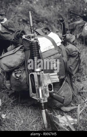 US Rifleman Guerre du Vietnam (Reenactor) Banque D'Images