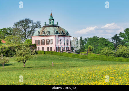 Le petit château de faisans (Fasanenschloesschen ) a été construit de 1769 à 1782, Moritzburg, Saxe, Allemagne, Europe Banque D'Images